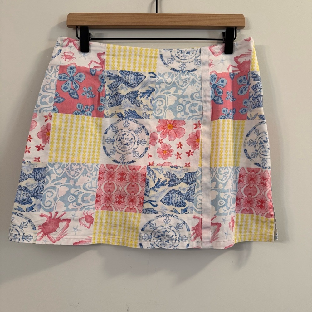 Women’s Kaeli Smith Colorful Patchwork mini Skirt size small